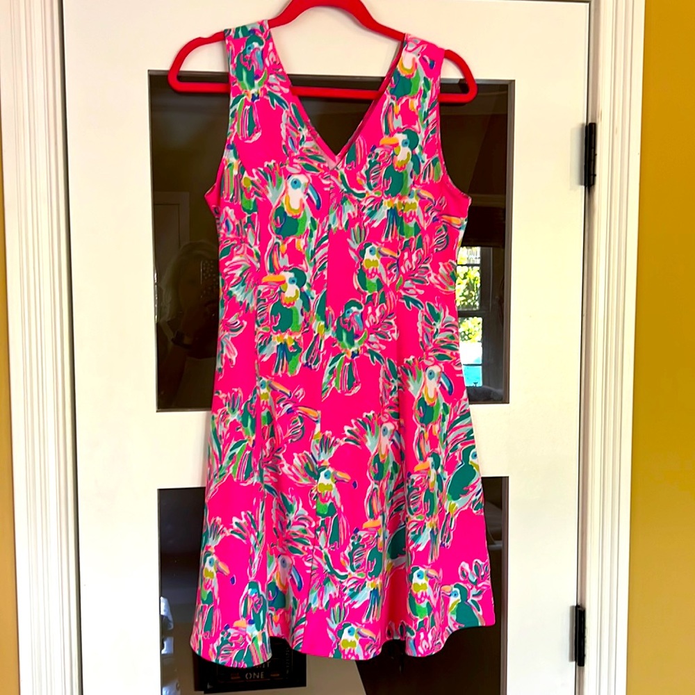 Lilly Pulitzer like new gorgeous hot pink dress SZ M